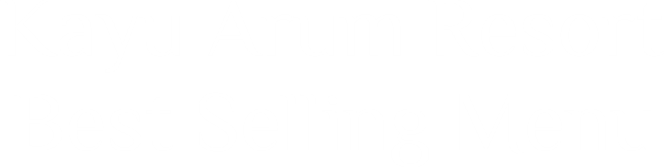 kayu arum best selling menu